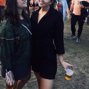 Nasty Gal Denim Utility Romper